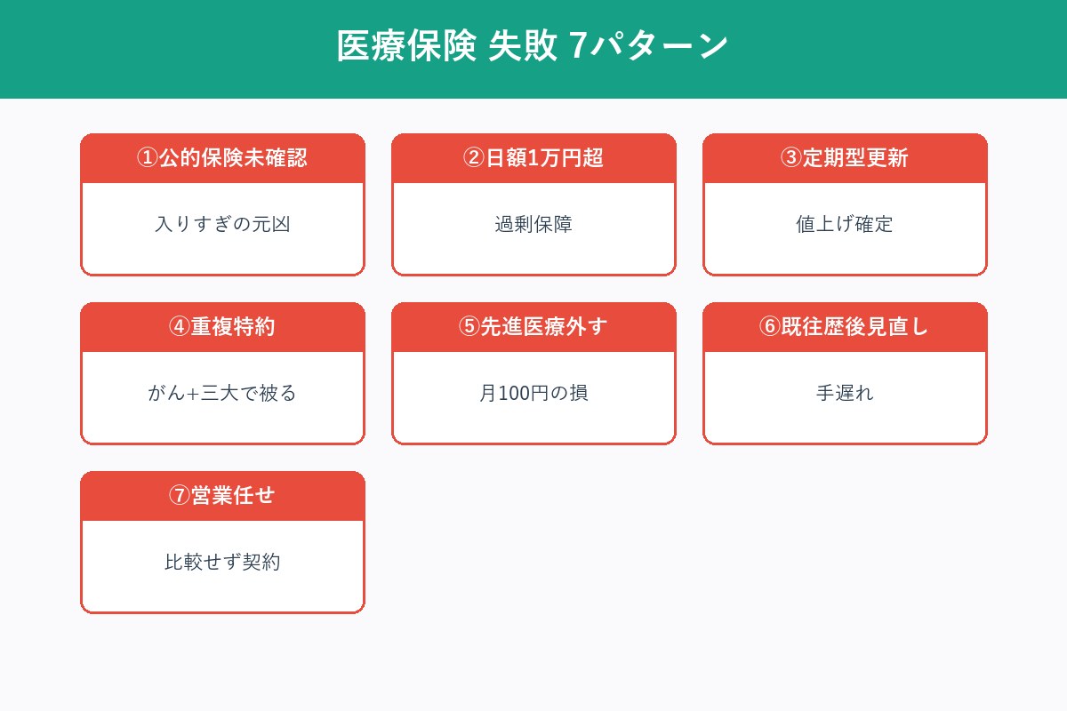医療保険の失敗7パターン