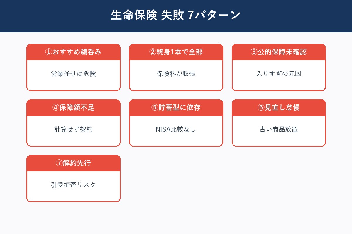 生命保険の失敗7パターン